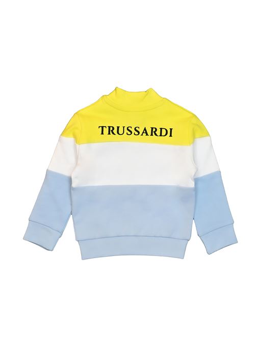 Felpa in cotone TRUSSARDI | TIP23044FEDHBIANCO GIALLO